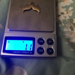 Gold tone stamped 10k scrap gold